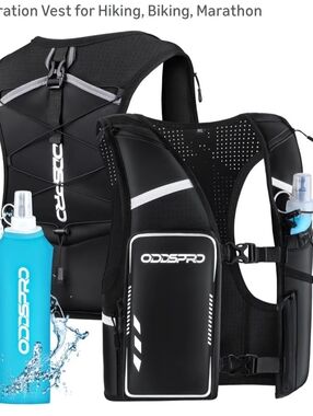 Running Hydration Vest Phone Pocket Running with 500ML Soft Flask XS-S